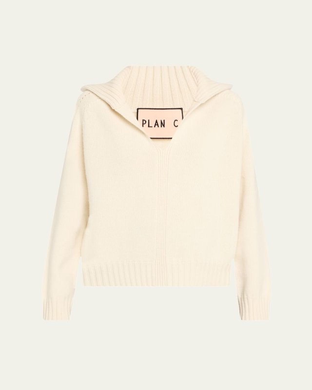 Cashmere Knit Polo Sweater